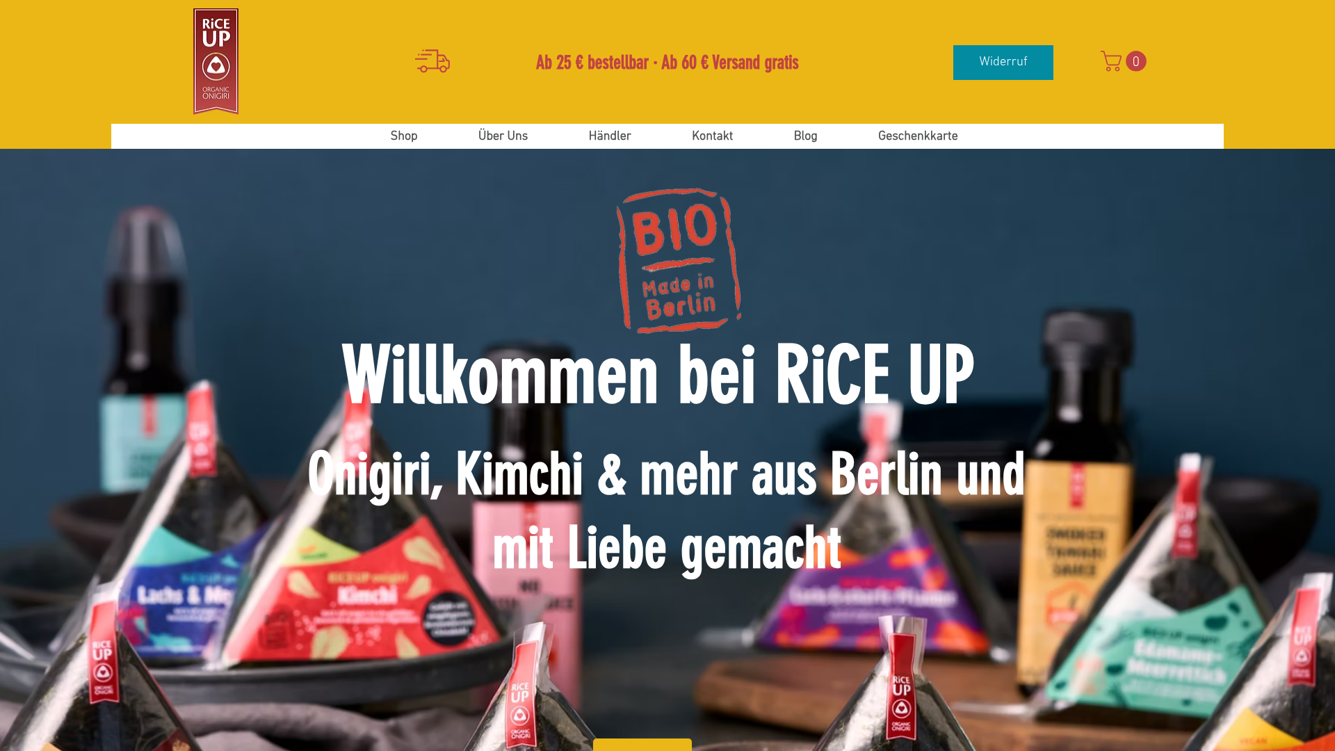 Digitaler Markenauftritt von RiCE UP